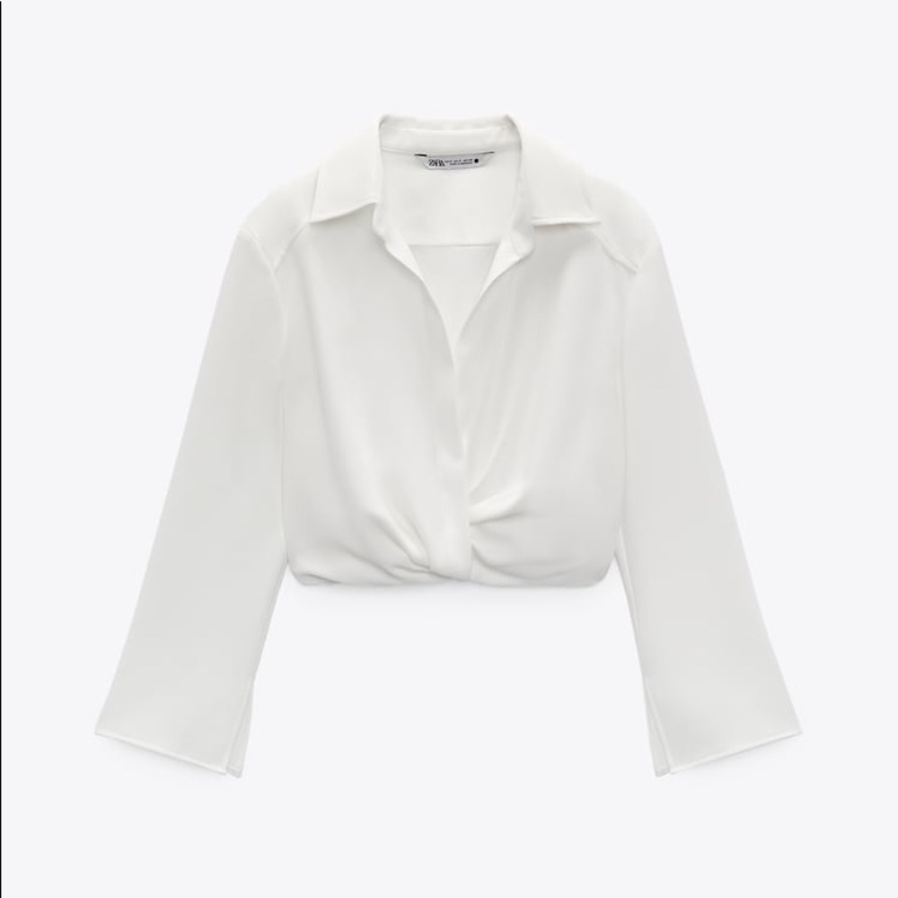 Pleated Cropped Top